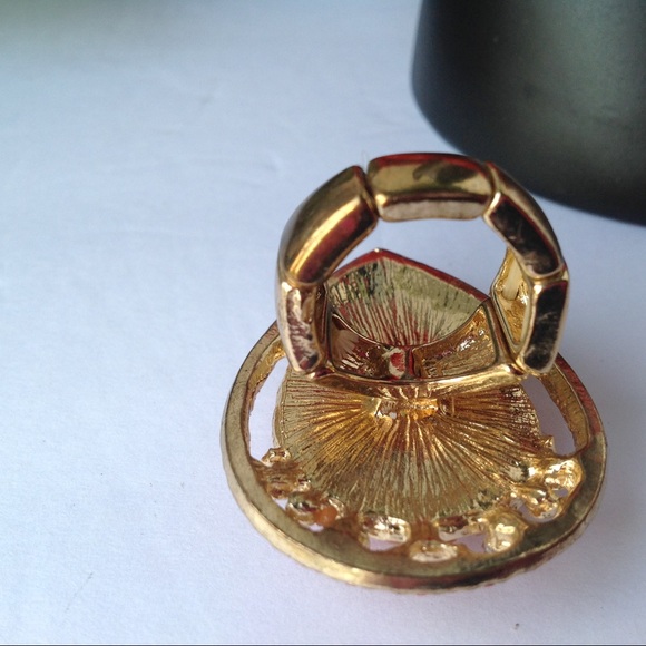 Teardrop Multi-Color Boho Style Statement Ring - Picture 9 of 11